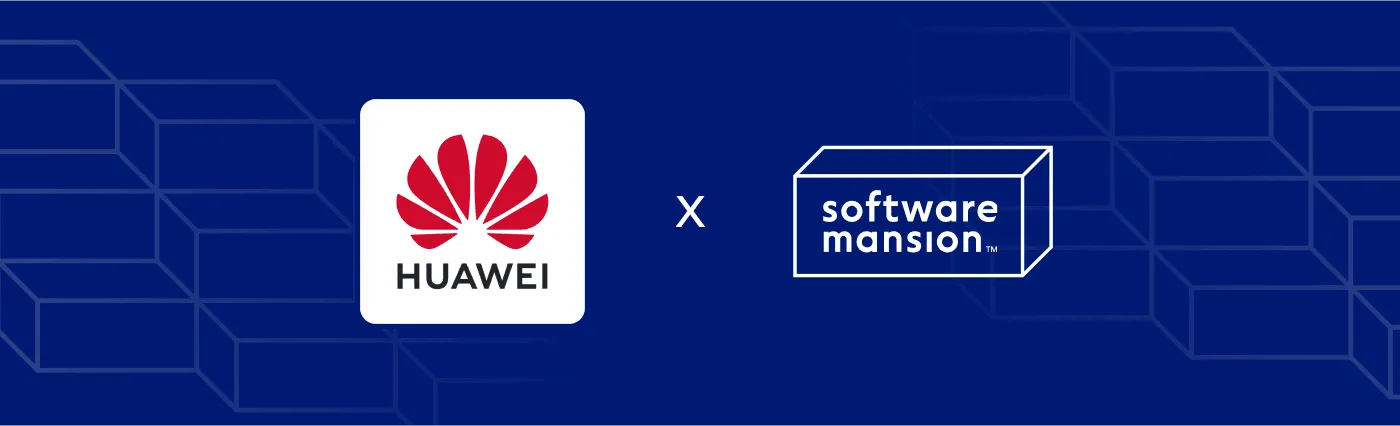 Huawei and Software Mansion logos